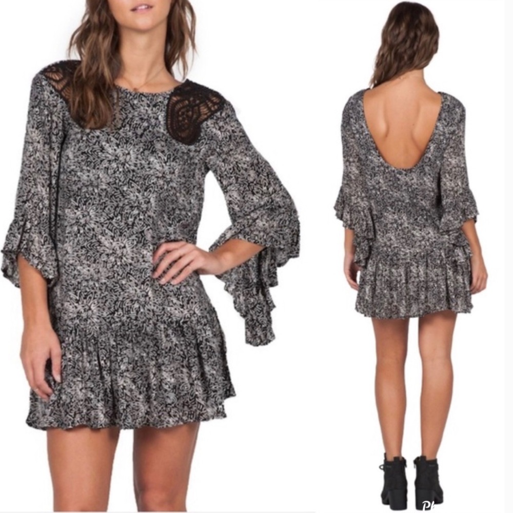 Volcom Stone Row Whiskey Mountain Tunic Mini Dress - image 1
